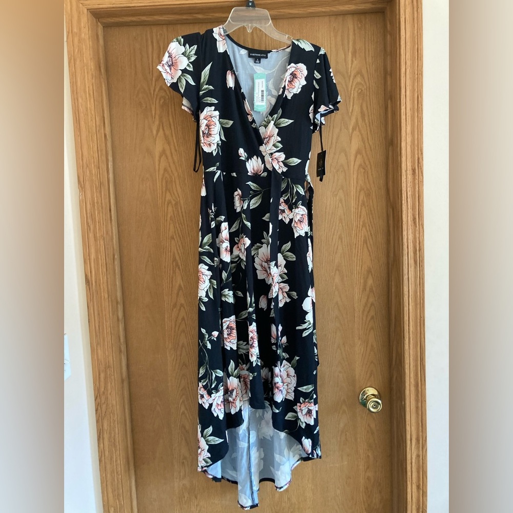 Flower Print Maxi Dress